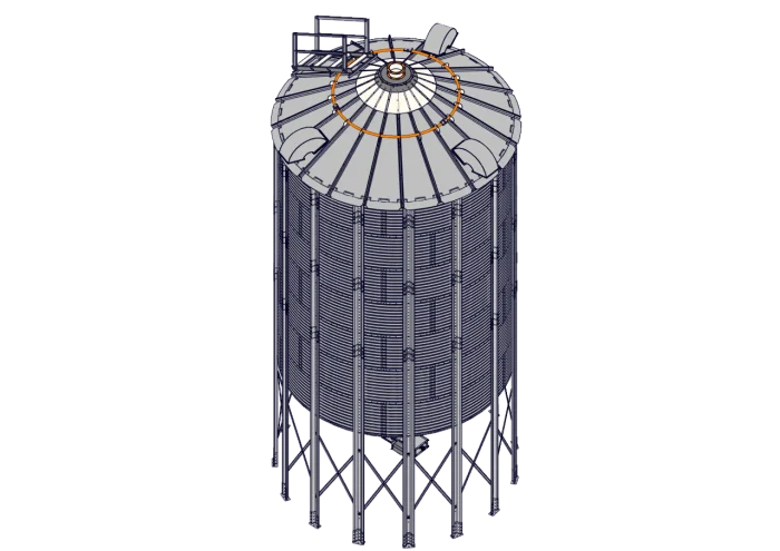 Self Standing Conical Bottom Silo