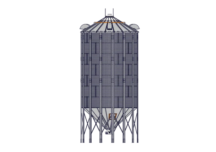 Self Standing Conical Bottom Silo