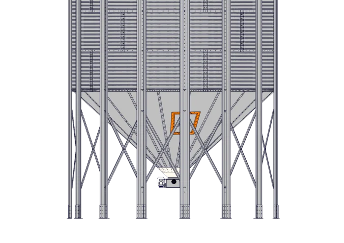 Self Standing Conical Bottom Silo