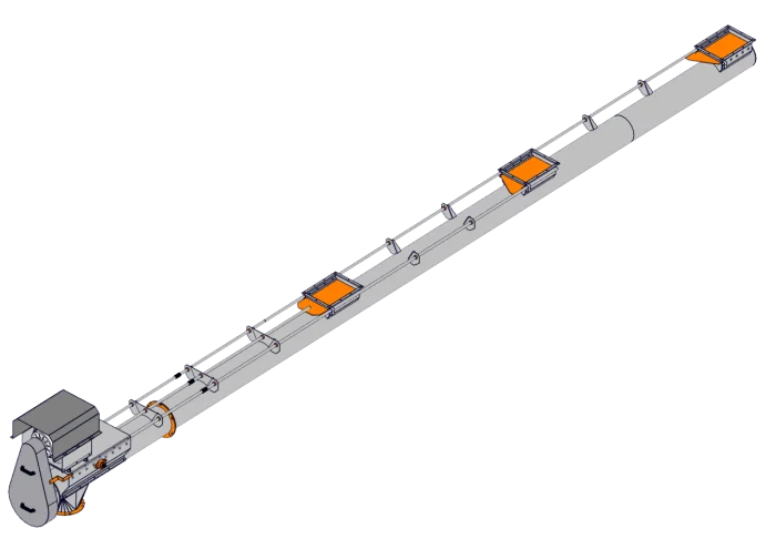 Silo Boşaltım Tüp Helezonu