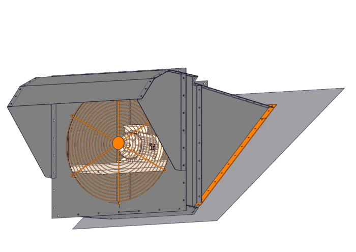 Крышный вытяжной вентилятор большого объема